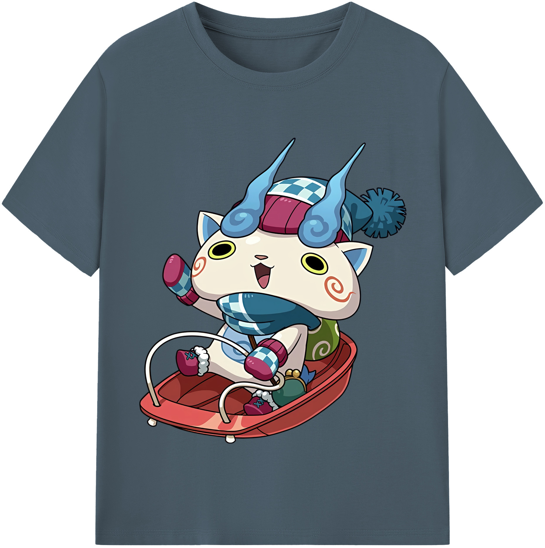 （画像用） 妖怪ウォッチ Yo-kai Watch 綿100％半袖Tシャツ（フロントプリント）